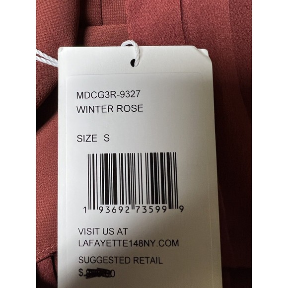 Lafayette 148 New York Sandrine Dress Winter Rose Women's Size Small - Picture 12 of 12